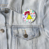 Alphabet-Mädchen Button (Beispiel)