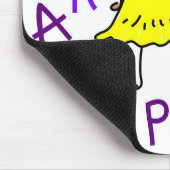 Alphabet-Mädchen Mousepad (Ecke)