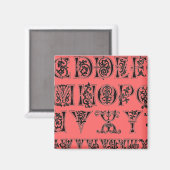 Alphabet Magnet (Vorderseite/Rückseite)