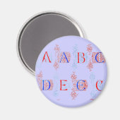 Alphabet Magnet (Vorderseite/Rückseite)