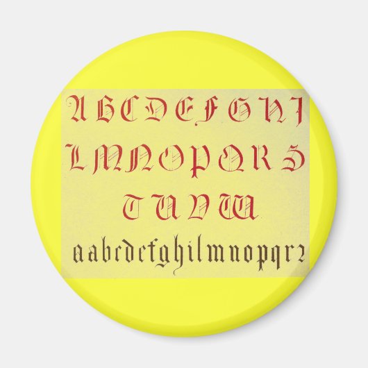 Alphabet Magnet (Vorne)