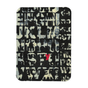 Alphabet-Malerei vom Normannen Wyatt Magnet