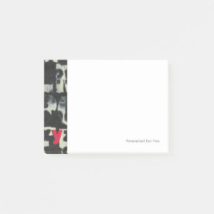 Alphabet-Malerei vom Normannen Wyatt Post-it Klebezettel