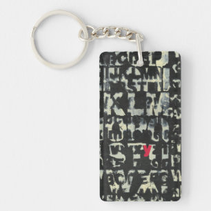 Alphabet-Malerei vom Normannen Wyatt Schlüsselanhänger