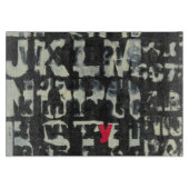 Alphabet-Malerei vom Normannen Wyatt Schneidebrett (Vorderseite)