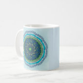 Alphabet-Mandala Kaffeetasse (Vorderseite Links)