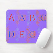 Alphabet Maus Pad Mousepad (Mit Mouse)