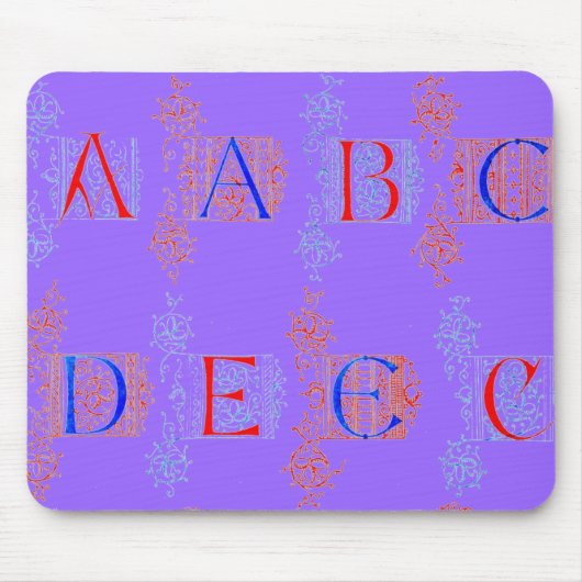 Alphabet Maus Pad Mousepad (Vorne)