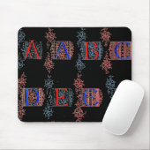 Alphabet Maus Pad Mousepad (Mit Mouse)