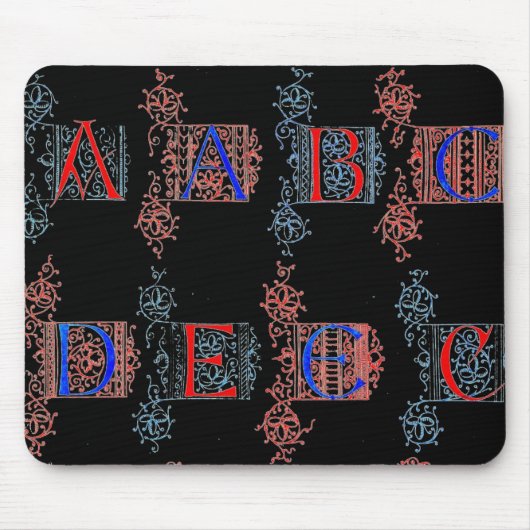 Alphabet Maus Pad Mousepad (Vorne)