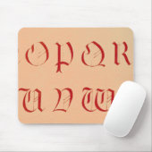 Alphabet Maus Pad Mousepad (Mit Mouse)