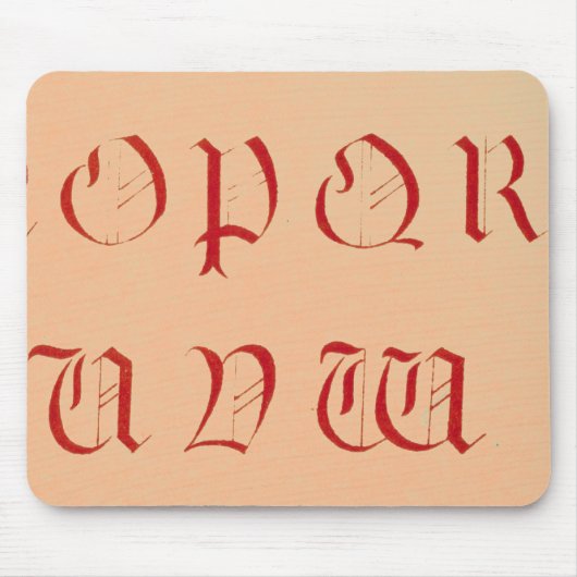 Alphabet Maus Pad Mousepad (Vorne)