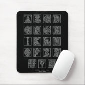 Alphabet Maus Pad Mousepad (Mit Mouse)