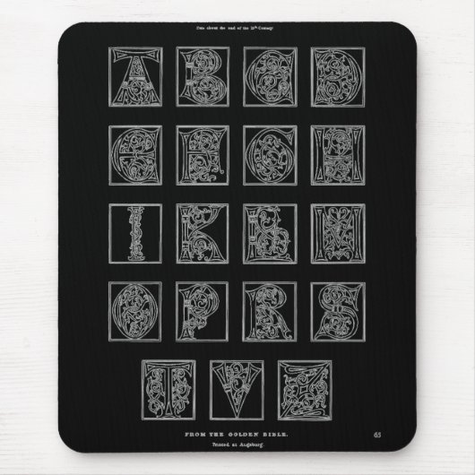 Alphabet Maus Pad Mousepad (Vorne)