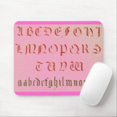 Alphabet Maus Pad Mousepad (Mit Mouse)