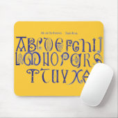 Alphabet Maus Pad Mousepad (Mit Mouse)