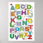 Alphabet Maze Puzzles Bahn Poster (Vorne)