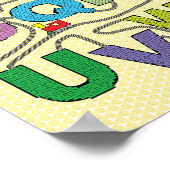Alphabet Maze Train Poster (Ecke)