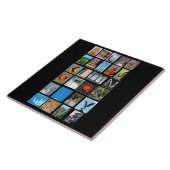 Alphabet mit Bildbriefen Fliese (Seite)