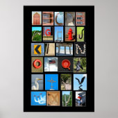 Alphabet mit Bildbriefen Poster (Vorne)