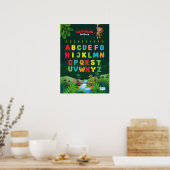 Alphabet mit Dschungel Poster (Küche)