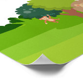 Alphabet mit Niedlichen Tieren Poster (Ecke)