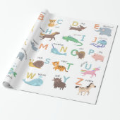 Alphabet mit Packpapier für Tiere (Ungerollt)