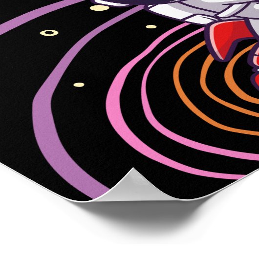 Alphabet mit Weltraum Poster (Ecke)