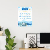 Alphabet mit Winter Poster (Heimbüro)