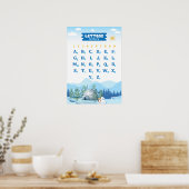 Alphabet mit Winter Poster (Küche)