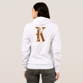 Alphabet Monogram Bella+Leinwand Full-Zip Hoodie (Schwarz voll)