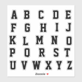 Alphabet Monogram Letters Aufkleber