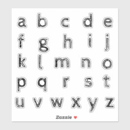 Alphabet Monogram Letters Aufkleber
