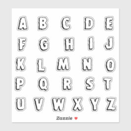 Alphabet Monogram Letters Aufkleber