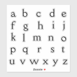 Alphabet Monogram Letters Aufkleber