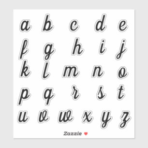 Alphabet Monogram Letters Aufkleber