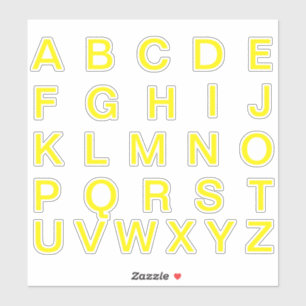 Alphabet Monogram Letters Aufkleber