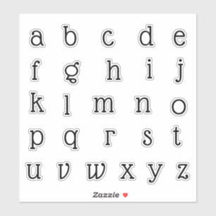 Alphabet Monogram Letters Aufkleber