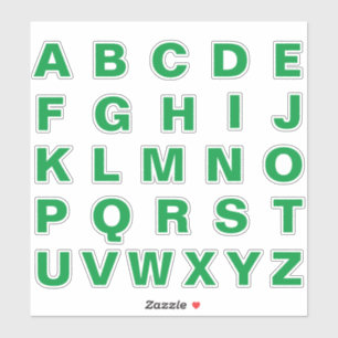 Alphabet Monogram Letters Aufkleber