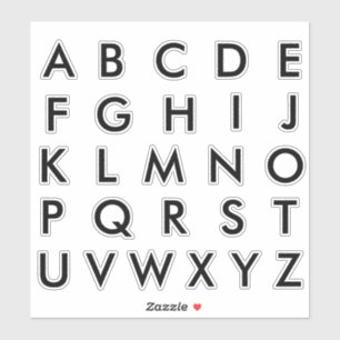 Alphabet Monogram Letters Aufkleber
