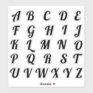 Alphabet Monogram Letters Aufkleber