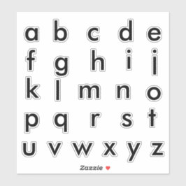 Alphabet Monogram Letters Aufkleber