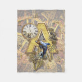 Alphabet, Monogramm A Fleecedecke (Vorderseite)