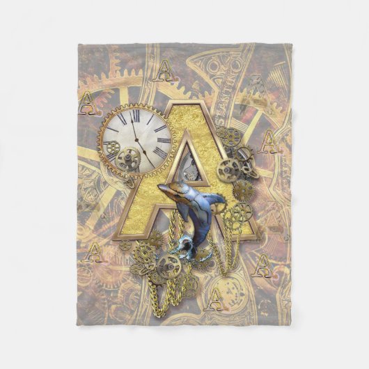 Alphabet, Monogramm A Fleecedecke (Vorderseite)