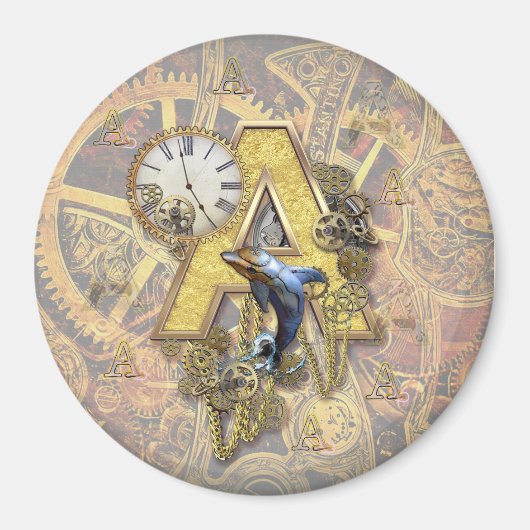 Alphabet, Monogramm A Magnet (Vorne)