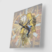 Alphabet, Monogramm A Quadratische Wanduhr (Winkel)