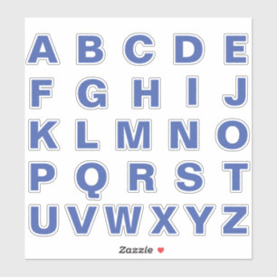 Alphabet-Monogramm beschriftet Initiale Aufkleber