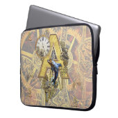 Alphabet-Monogramm-Hauptstadt-Buchstabe A Laptopschutzhülle (Vorderseite Links)