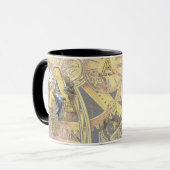 Alphabet-Monogramm-Hauptstadt-Buchstabe A Tasse (Vorderseite Links)