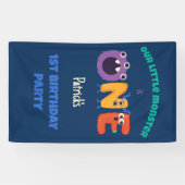 Alphabet Monster 1. Geburtstag Unser kleines Monst Banner (Horizontal)